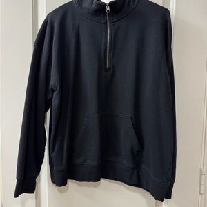 Sonoma Women's Black Quarter-Zip Sweatshirt